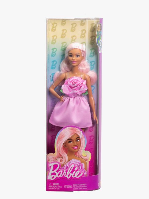 Barbie Deluxe Style Dukke i Rosa Kjole