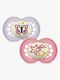 MAM Orginal Night Smokker Silikon 2-Pakk 6-16m, Rosa