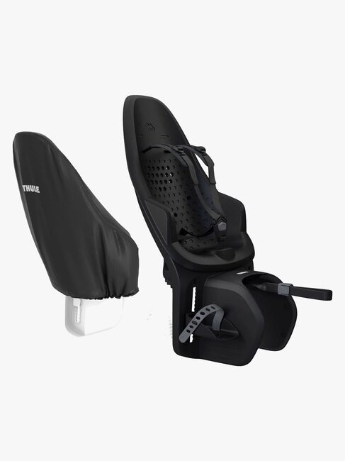 Thule Yepp 2 Maxi MIK HD Rack Mount Sykkelsete inkl. Regntrekk, Black