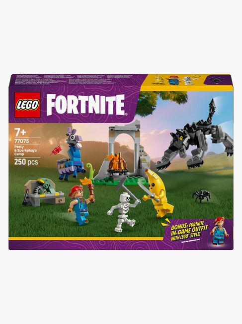 LEGO Fortnite 77075 Peely og Sparkplug slår leir på sletten