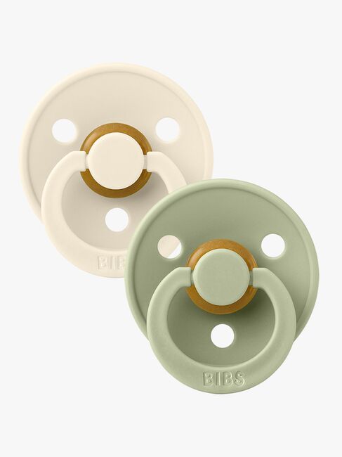BIBS Smokk Colour 2-pack Lateks Størrelse 1, Ivory/Sage