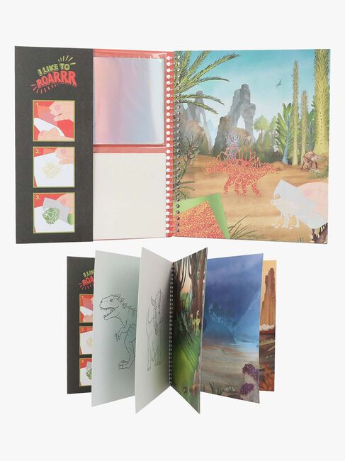 Dino World Stick & Shine Fargeleggingsbok