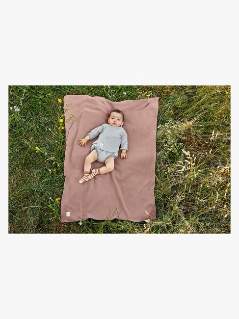 Lässig Strikket Teppe 80x100, Frizzy Rose
