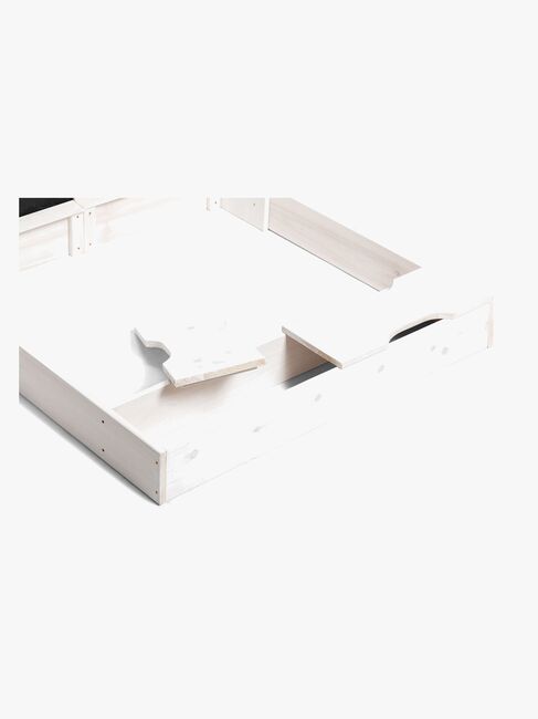 Woodlii Sandkasse Med Krittavle, Hvit