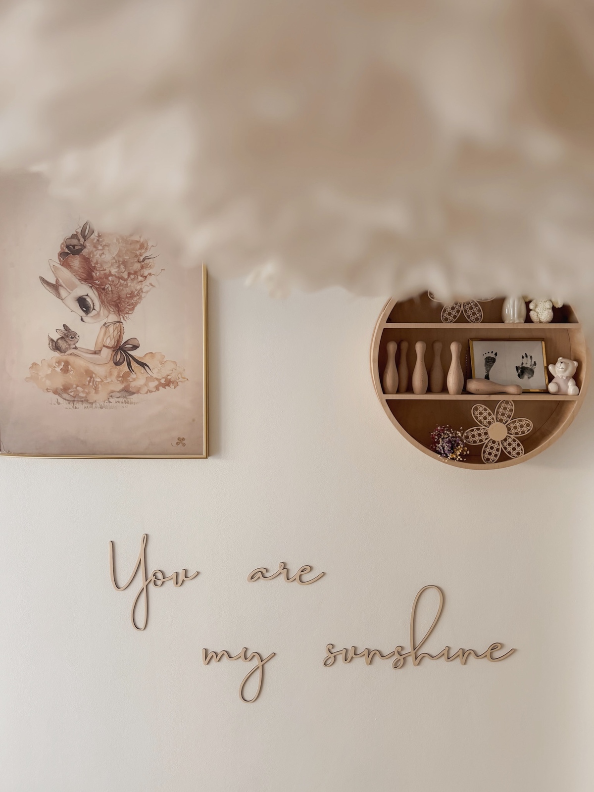 lis wycina You Are My Sunshine Veggdekorasjon