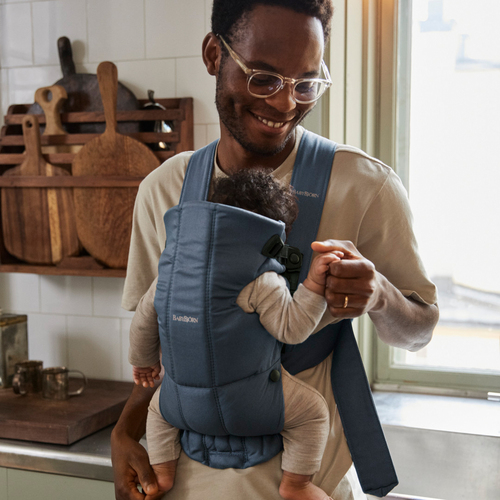 Babybjörn Mini Bæresele Vevd, Blå