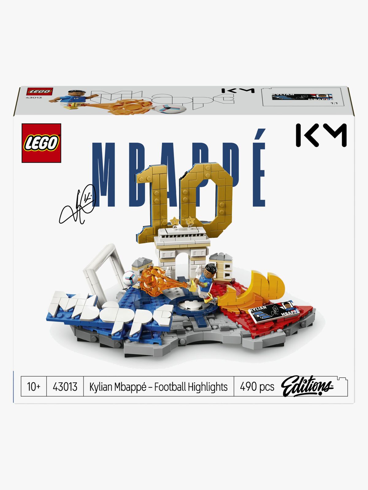 LEGO Editions Football 43013 Kylian Mbappé – fotball-høydepunkter