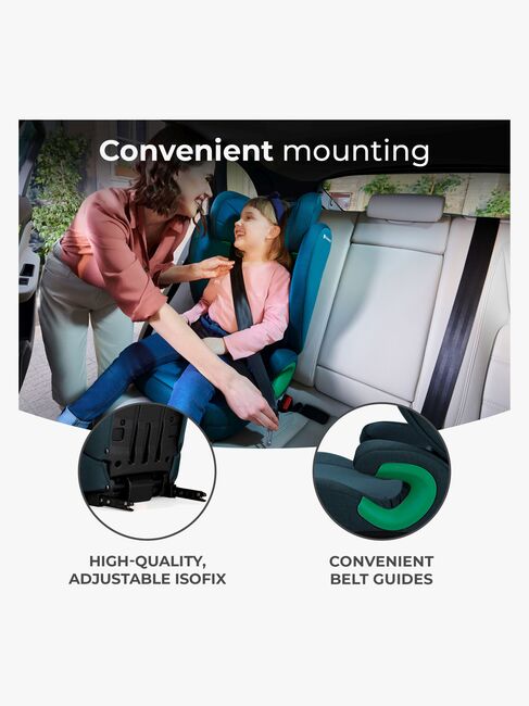 Kinderkraft JUNIOR FIX 2 i-Size Beltestol, Harbor Blue