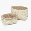 Cam Cam Copenhagen Quilted Oppbevaringskurver 2-Pack, Latte