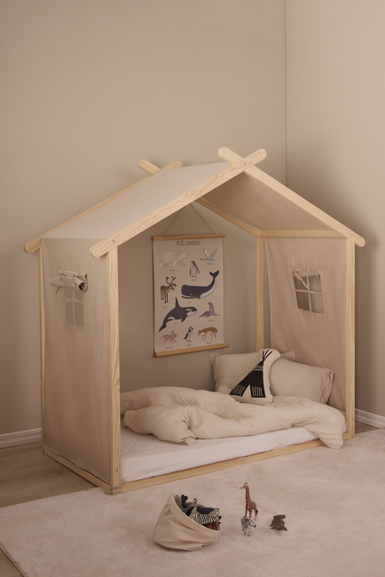 Minitude LEVI Husseng inkl. BabyMatex Madrass Carpathia 70x140, Nature