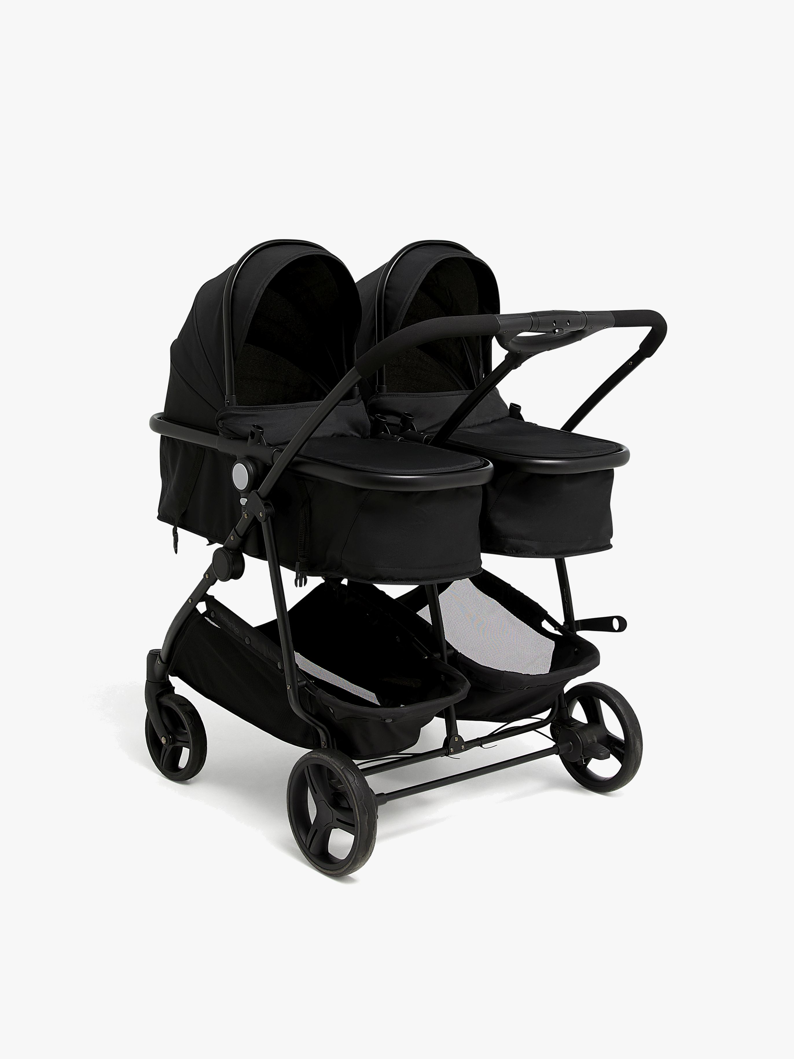 Beemoo Move Twin 2-in-1 Søskenvogn, Black - Dobbelvogn