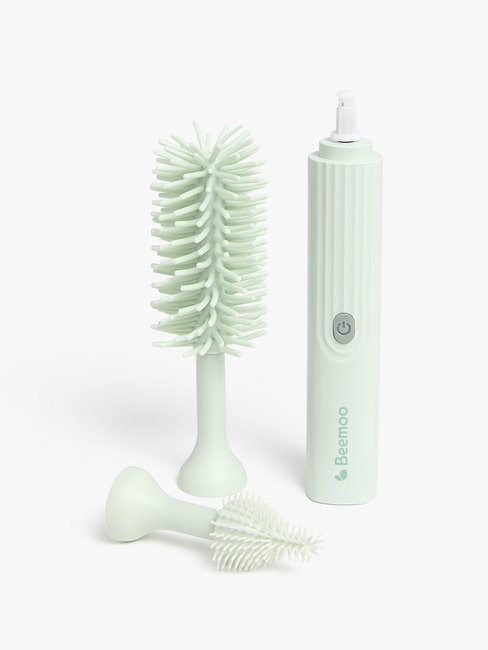 Beemoo CARE Elektrisk Flaskebørste til Tåteflaske, Soft Green