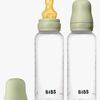BIBS Medium Flow Tåteflaske Latex 2-Pakk 270 ml, Sage