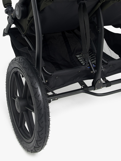 Beemoo Activity tvillingvogn for søsken, grønn