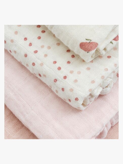 Pippi Musselinteppe 8-Pakk, Rose Dust