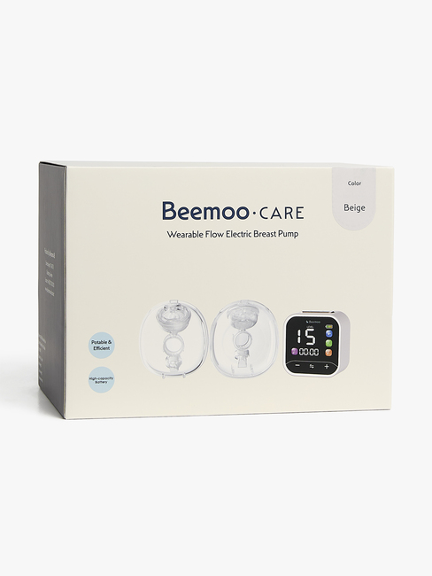 Beemoo CARE Wearable Flow Elektrisk Brystpumpe Dobbel, Beige