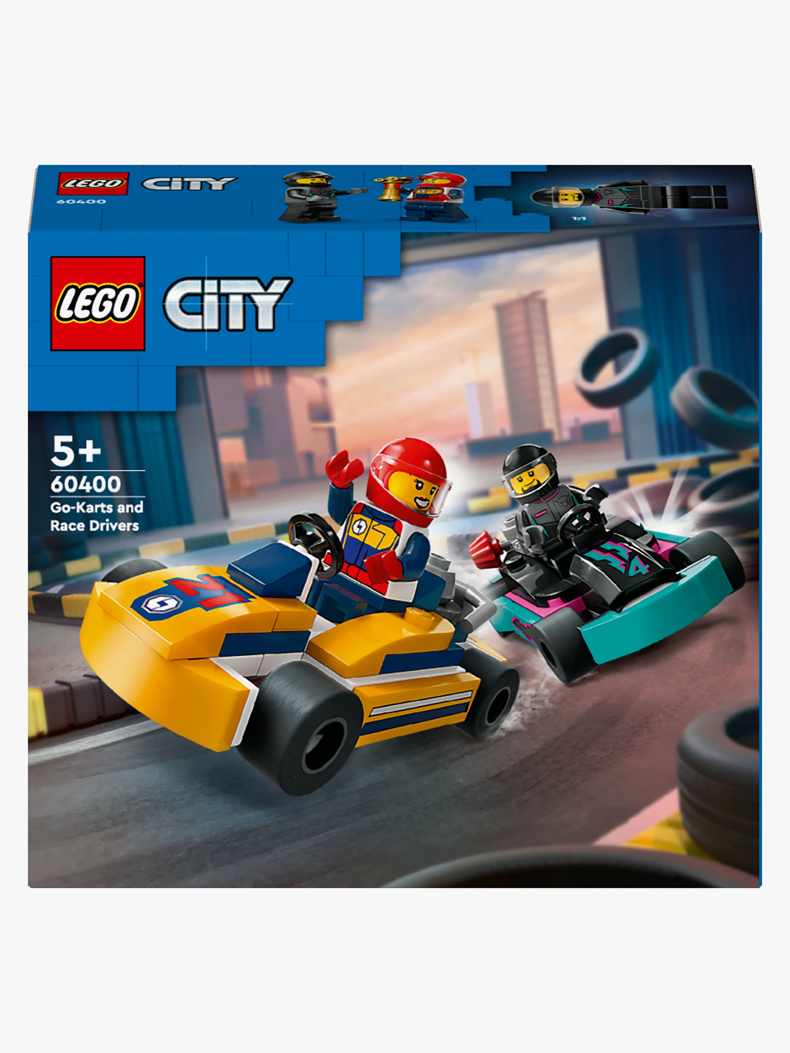 LEGO City 60400 Gokarter og racerkjørere - Byggesett - Plast