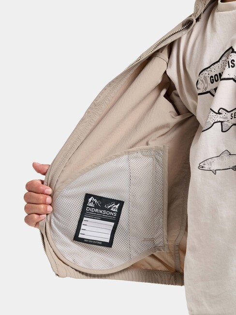 Didriksons Jasper Vindtett Friluftsjakke, Beach beige