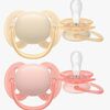 Philips Avent Ultra Soft-smokk 0-6 m, 2-pakning, gul/oransje