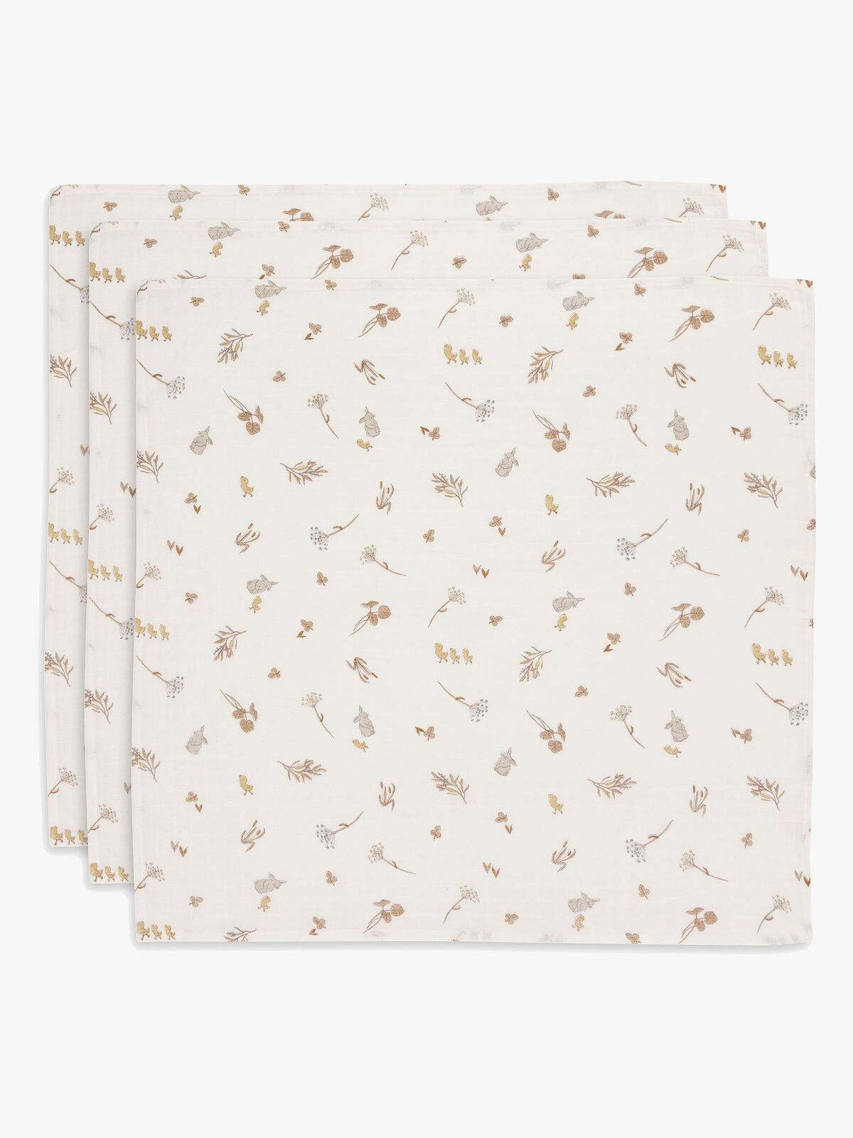 Jollein Musselintepper Riverside 3-Pack, Multi