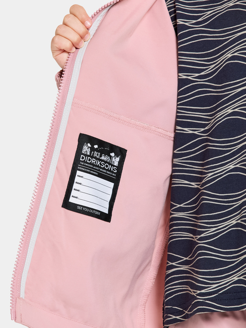 Didriksons  Bringebær Vindjakke, Soft Pink