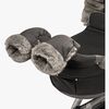 Tinkafu Barnevognvotter, Grey Faux Fur