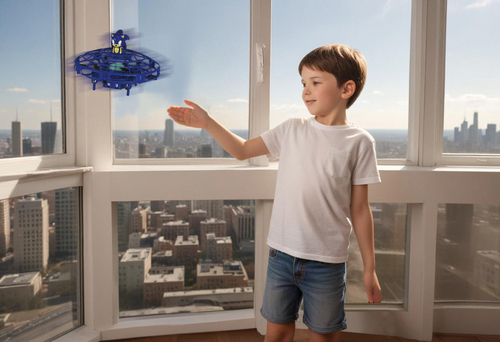 Sonic Radiostyrt Flygende UFO med Lys