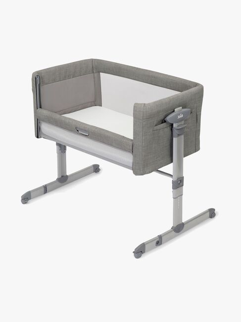 Joie Roomie Glide Bedside Crib og Reiseseng, Foggy Gray