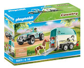 Playmobil 70511 Country Personbil Med Ponnitilhenger