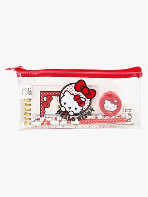 Hello Kitty Pennal med Skrivesett, Rosa