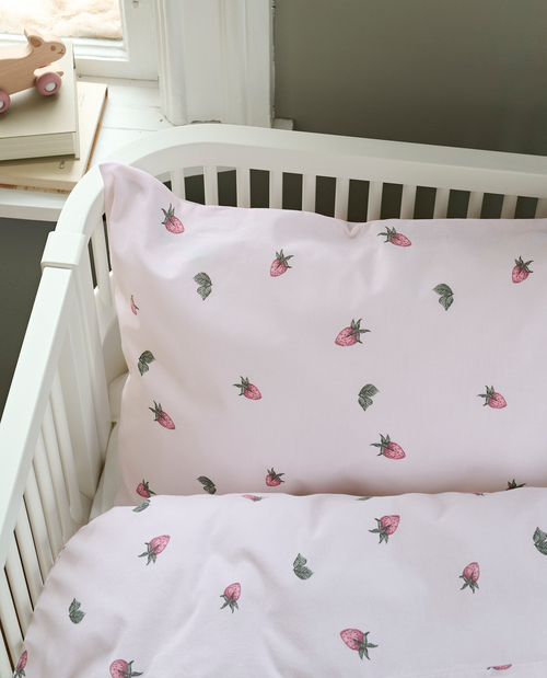 Borganäs Sengesett Sprinkelseng Jordbærdrøm 100x130