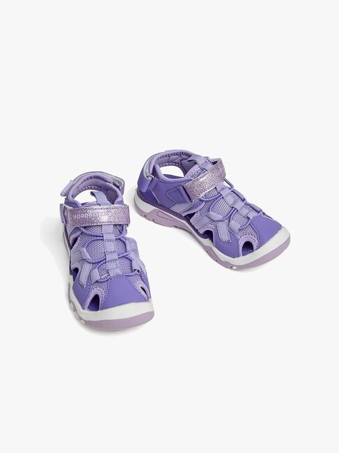 Nordbjørn Safari Blinkende Sandal, Lilla