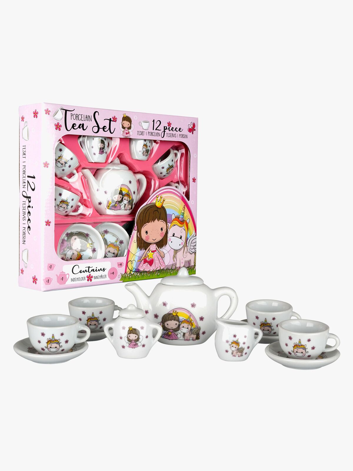 Barbo Toys Lillie & Ellie Teservise i Porselen 12 Brikker