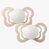 BIBS Couture Smokk 2-pack Lateks Str 1, Blush Glow/Vanilla Glow