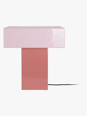 PresentTime Grato Recto Bordlampe, Rose Tan/Soft Pink