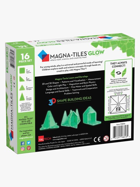 MAGNA-TILES Glow Byggesett 16 Deler