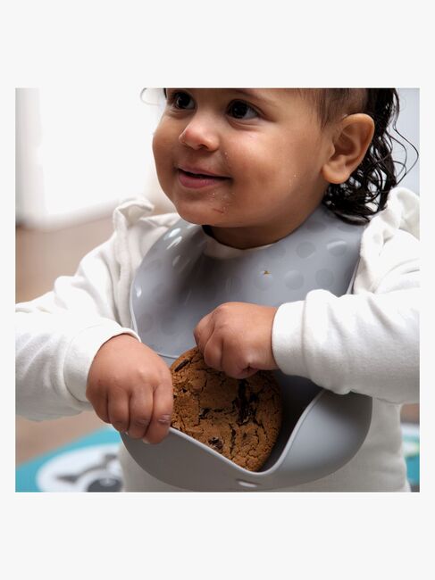 bblüv Smekketallerkener & Skje, Aqua/Grey