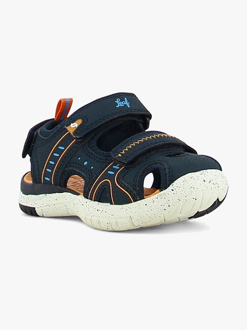 Leaf Ljungby Sandaler, Navy/Orange