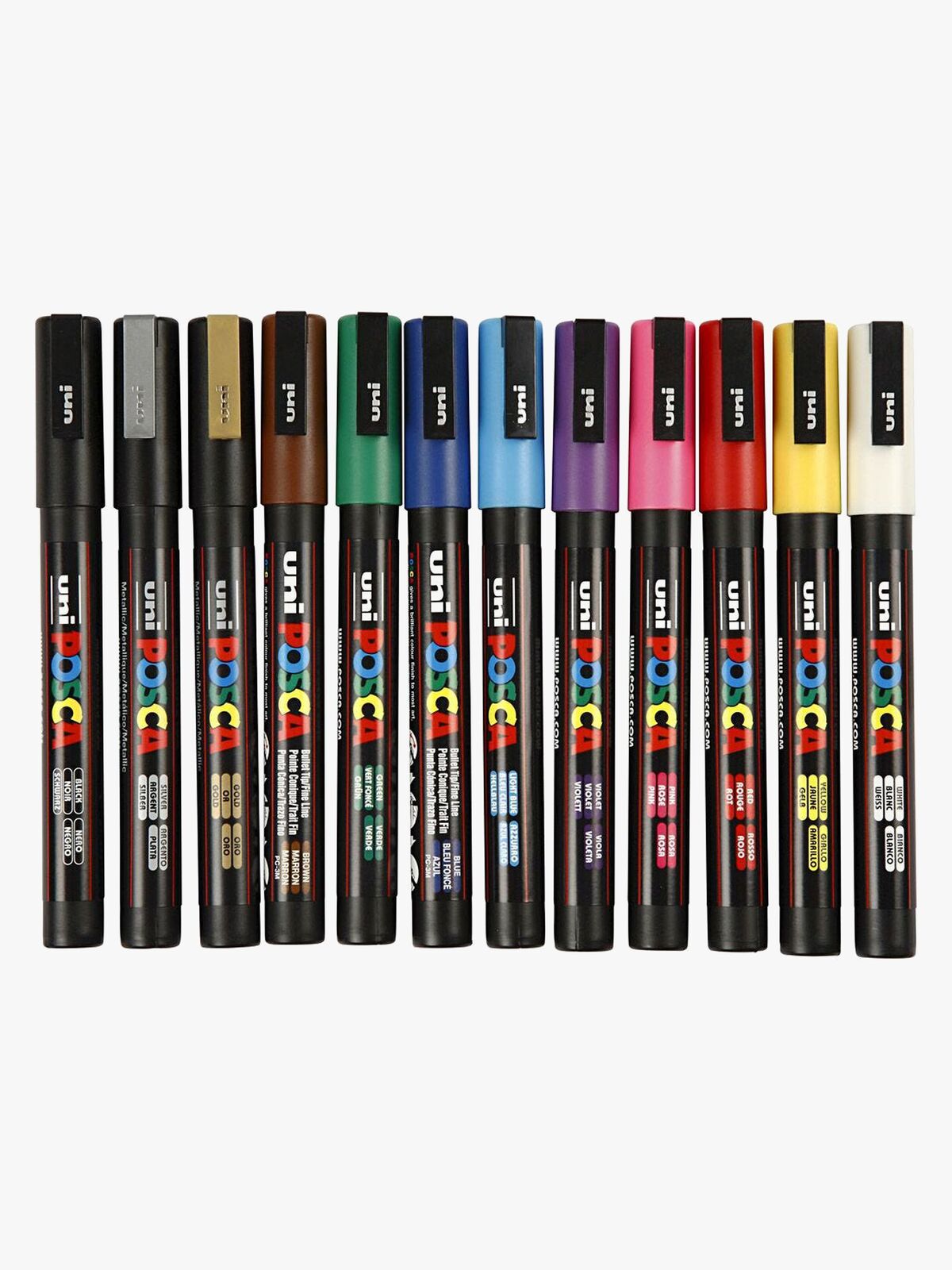 Posca Marker Blandede Farger 12 stk