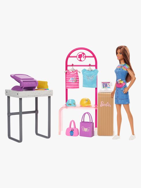 Barbie Lekesett med Dukke Make & Sell Boutique