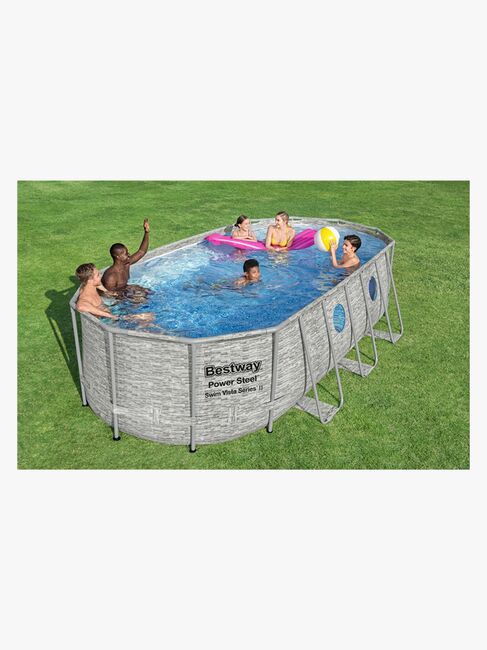 Bestway Power Steel Swim Vista Series Oval Bassengsett 549x274x122 cm