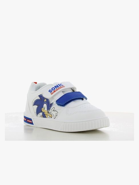 Sonic  Blinkende Sneakers, White/Cobalt Blue