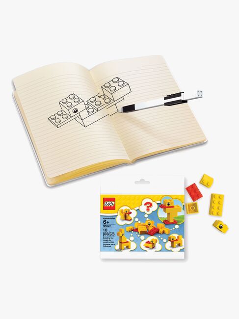 LEGO Duck Build Notisbok med Gel-penn