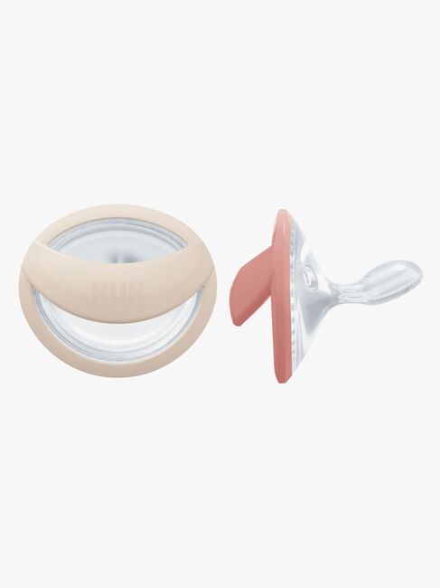 NUK Perfect Match Smokk 2-Pakk Str 1, Beige/Red