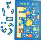 Robetoy Puslespill Tetris Space Wood 18x27cm