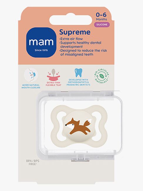 MAM Supreme Smokk Silikon 0-6m, Nøytral