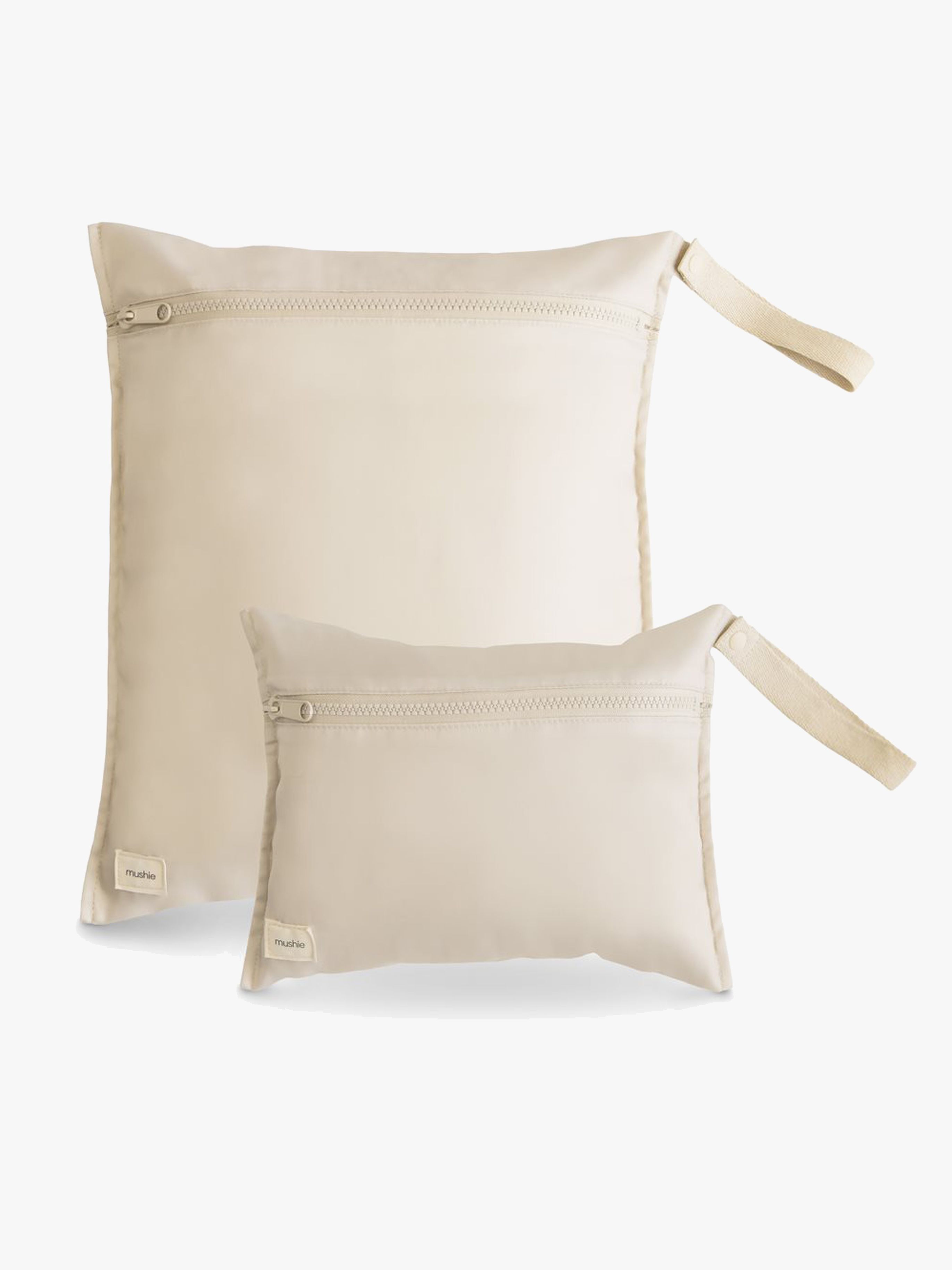 Mushie vanntett våtpose 2-pakning, Fog - Toalettmapper - Polyester