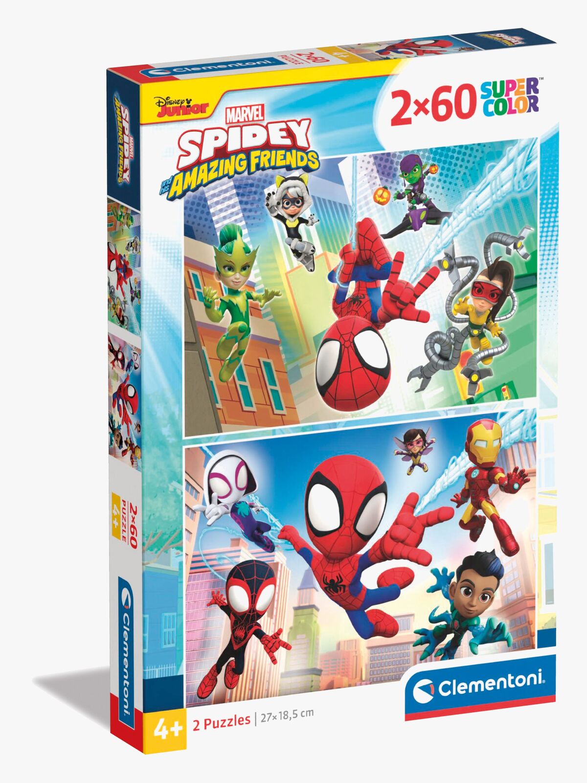 Clementoni Spidey And His Amazing Friends Puslespill 2x60 Brikker