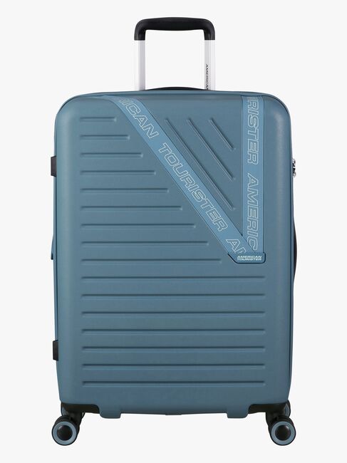 American Tourister Dynabelt Spinner Trillekoffert 68L, Rainstorm Blue