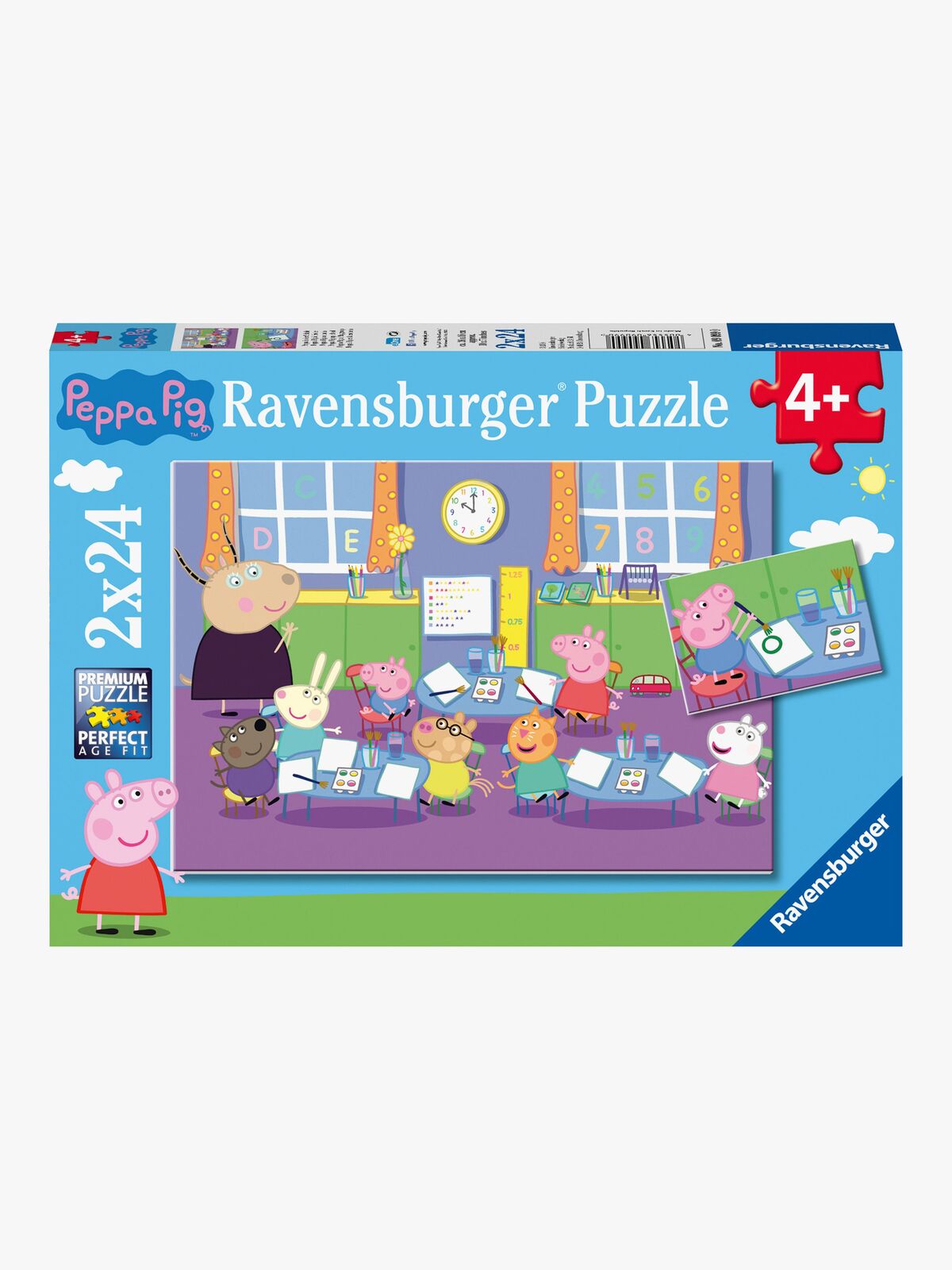 Ravensburger Puslespill Peppa Gris, 2X24 Brikker